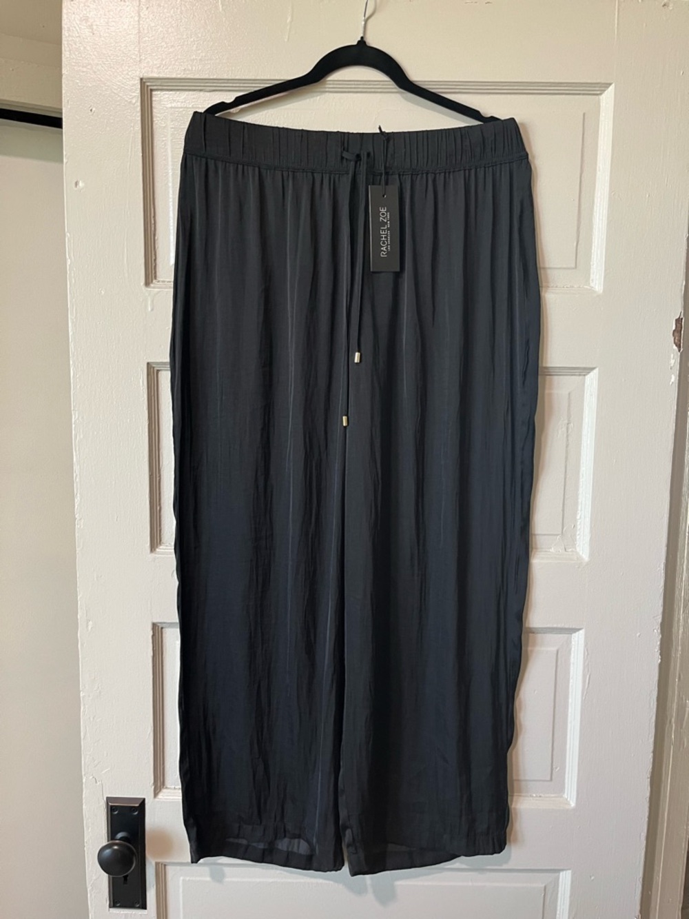 Rachel Zoe Black Wide-Leg Pants